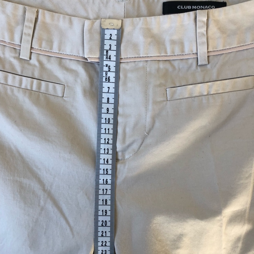 Club monaco cotton chinos size 2 - Picture 7 of 10